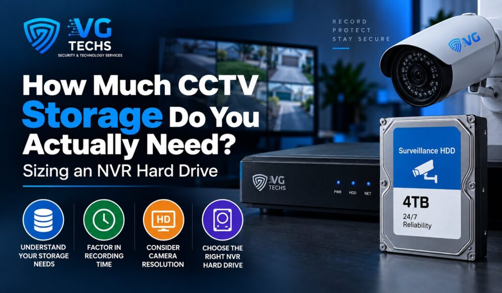 How Much CCTV Storage Do You Need? NVR Drive Sizing